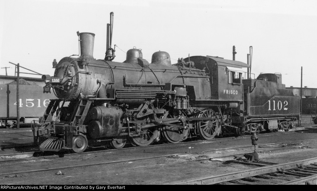 SLSF 4-6-0 #1102 - St Louis-San Francisco (Frisco)